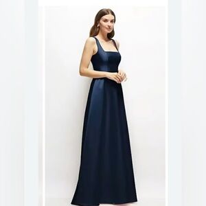 Dessy Collection Midnight Blue Maxi Dress
